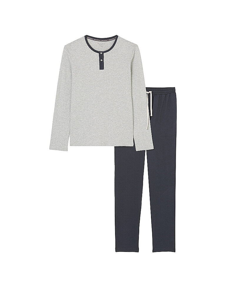 MARC O'POLO Trikotpyjama blau | XL